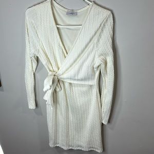 White beautiful midi dress